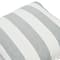 Hello Honey® 20'' Square Gray Striped Cotton Pillow Cover
